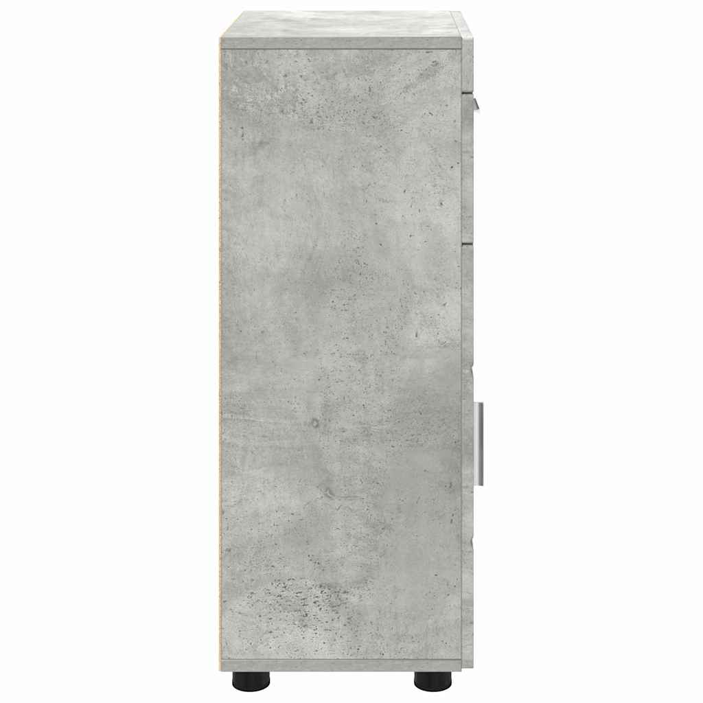 Wall-mounted Cabinet with Shelf Concrete grey 55 x 29 x 100 cm